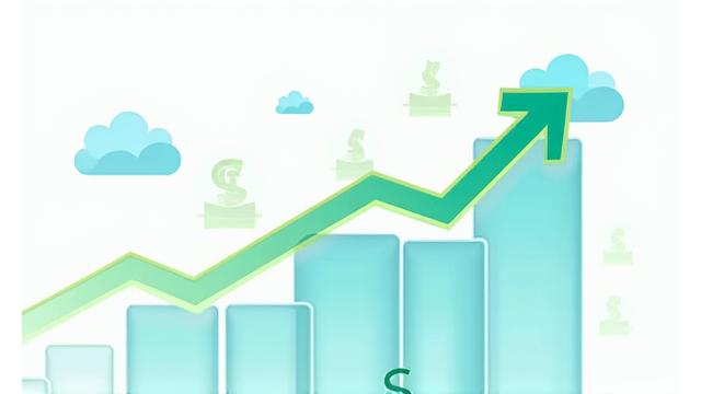 Cloud cost optimization graph with downward trend, indicating savings.