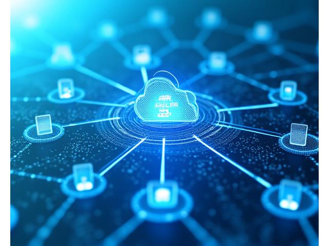 Abstract cloud architecture diagram with AWS and Azure logos intertwined, representing multi-cloud infrastructure and services.