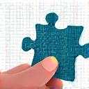 Illustration of a person solving a complex puzzle piece, representing problem-solving skills.